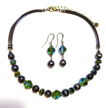 pearl & glass choker set