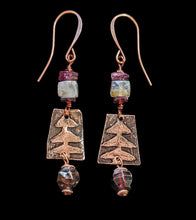pine trees & labradorite set