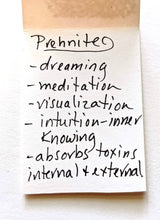 prehnite & tourmaline set