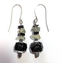 prehnite & tourmaline set