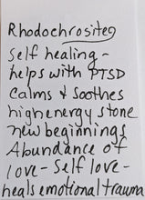 rhodochrosite heart set