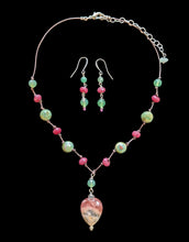 rhodochrosite heart set