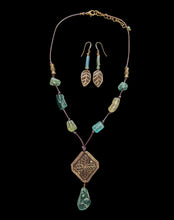 roman glass leaf set