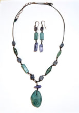 roman glass & iolite set