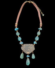 roman glass & apatite bird set