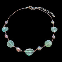 roman glass & pearl set