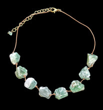 rough fluorite choker set