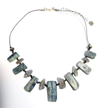 rough kyanite & labradorite set