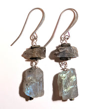 rough labradorite slab set