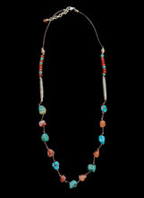 tribal rough turquoise & carnelian set