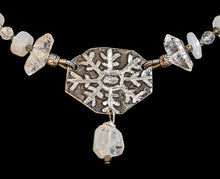 snowflake & moonstone set