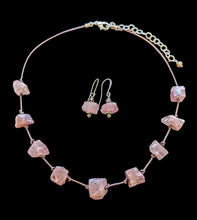 strawberry quartz choker set