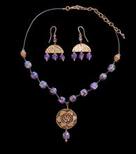 sunflower & amethyst set