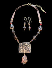 quartz & garnet tree set