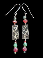 emerald & garnet tree set