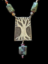 emerald & garnet tree set 2