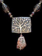 quartz & garnet tree set