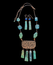 trees & green stones set