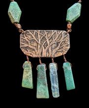 trees & green stones set