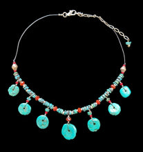 tribal turquoise & carnelian set
