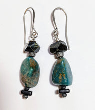 african turquoise & tourmaline set