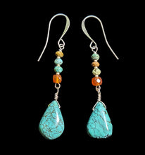 turquoise & carnelian set
