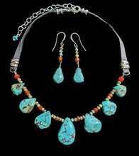 turquoise & carnelian set