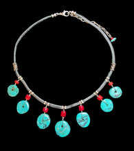 tribal turquoise & coral set