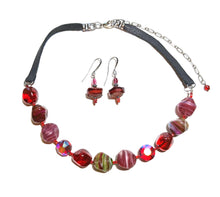 vintage glass choker set