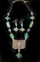 nickel silver butterfly necklace set - sunroot studio