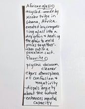 aqua fluorite & african glass set