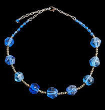 african glass & pyrite choker set
