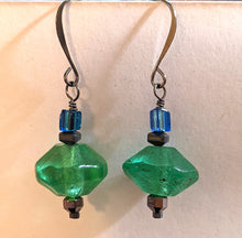 dragonfly fluorite & african glass set