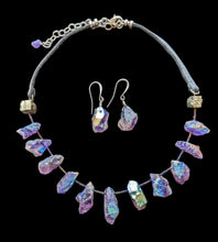 iridescent amethyst set