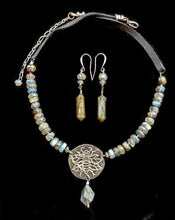 bee & labradorite set