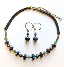 blue labradorite & pearl set - sunroot studio