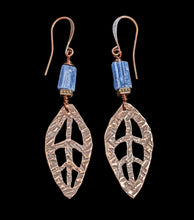 carved leaf & kyanite set