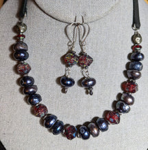 pearl & glass choker set