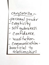 tree & chrysocolla set