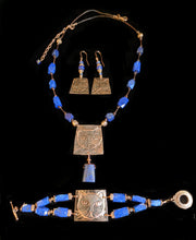 copper cat & lapis set # 1 - sunroot studio