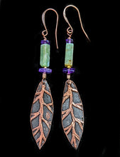 copper leaf & mixed stones set