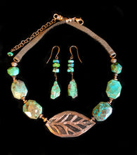 copper leaf & chrysocolla set - sunroot studio