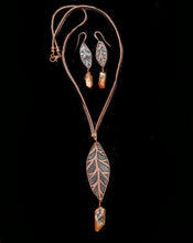 copper leaf & quartz set