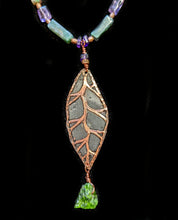 copper leaf & mixed stones set