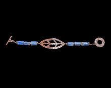 carved leaf & kyanite set