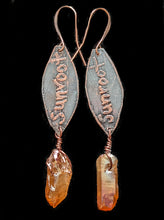 copper leaf & quartz set