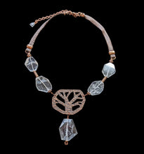 copper tree & quartz set