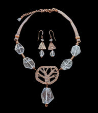 copper tree & quartz set