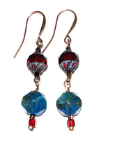 fluorite & czech glass set