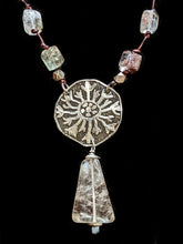 dandelion & rutilated quartz set